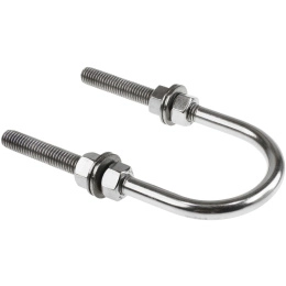 Рым-болт U-образный D13 мм, Lрез. 89 мм нерж (11426)